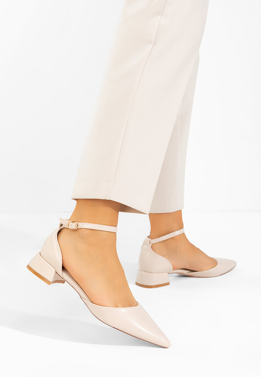 Décolleté tacco largo Rubenia V2 beige