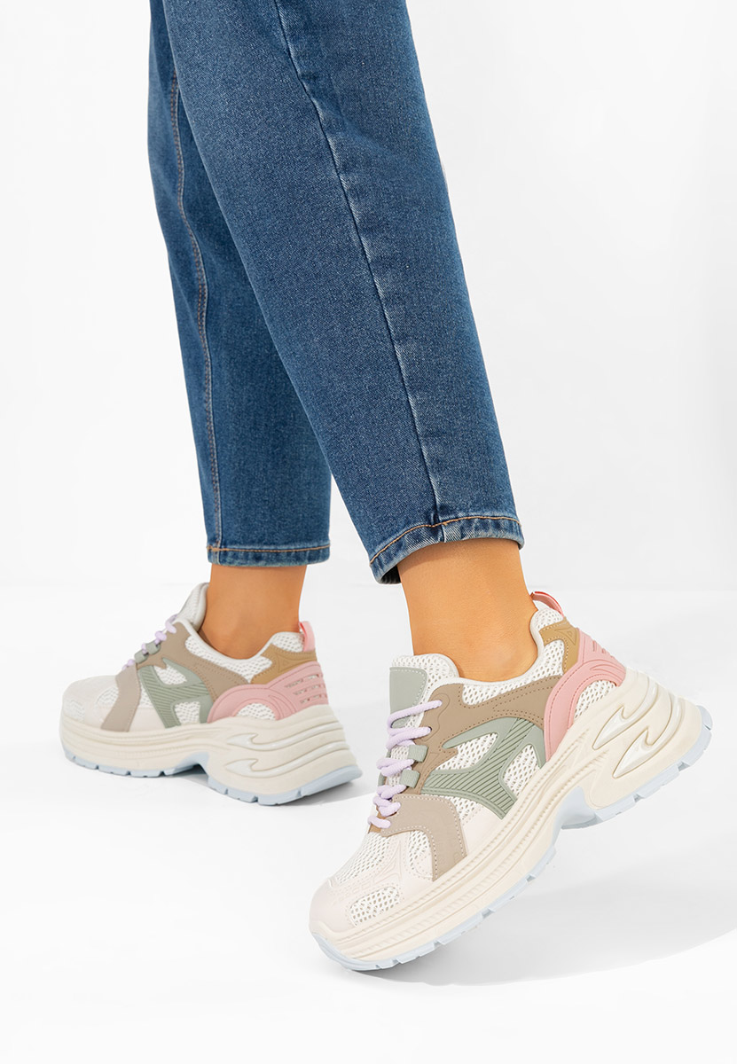 Sneakers con zeppa Alfredia colorate