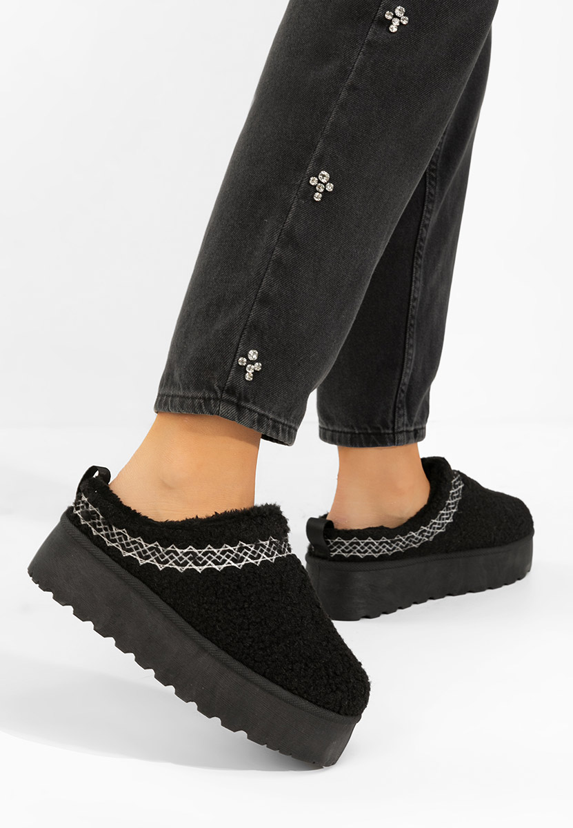 Ciabatte platform Aronna nero