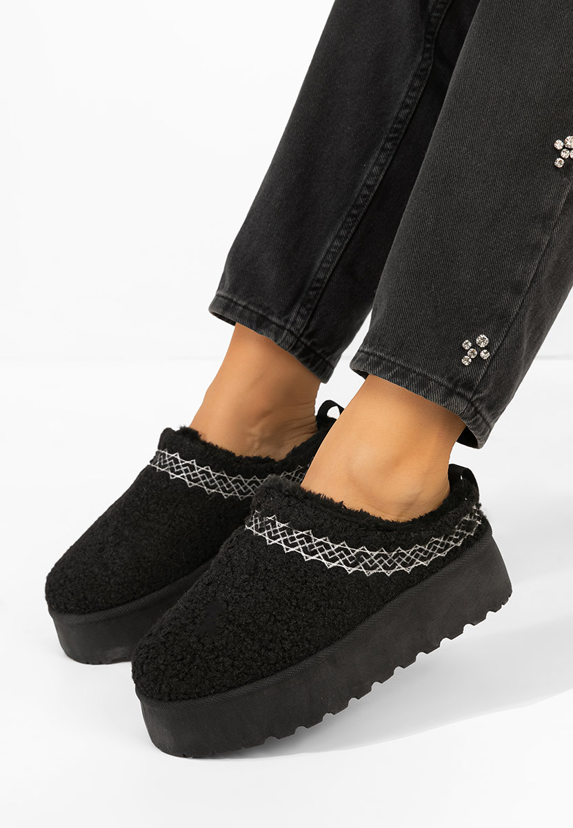 Ciabatte platform Aronna nero