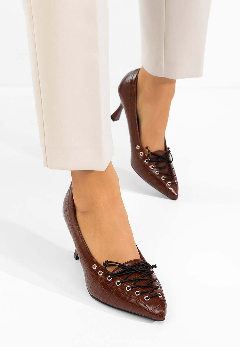 Décolleté tacco a spillo Jasoria granata