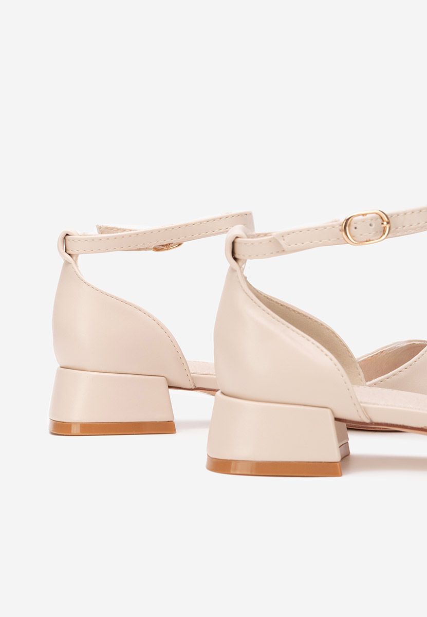 Décolleté tacco largo Rubenia V2 beige