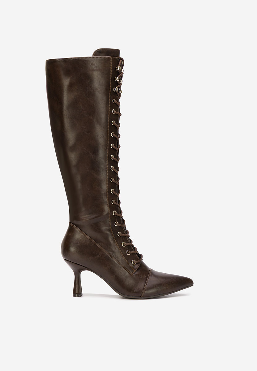 Stivali tacco a spillo Ulmira marrone