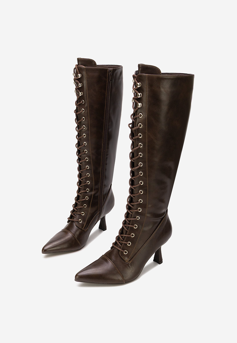 Stivali tacco a spillo Ulmira marrone