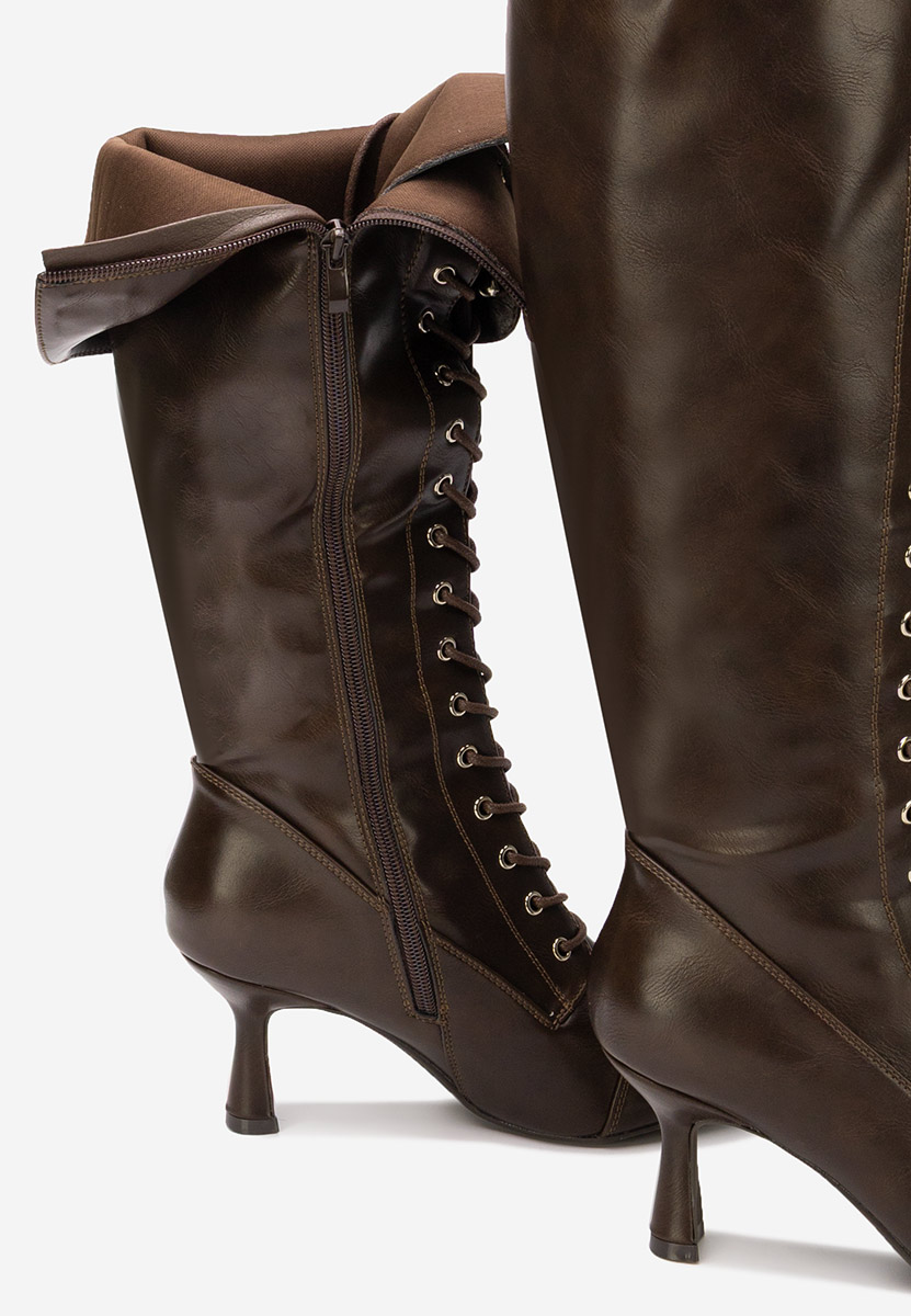 Stivali tacco a spillo Ulmira marrone