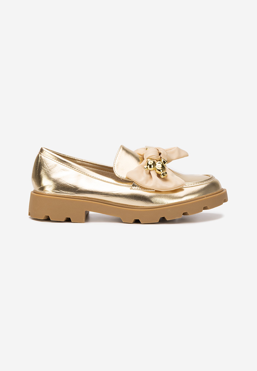 Mocassini con plateau Desana oro