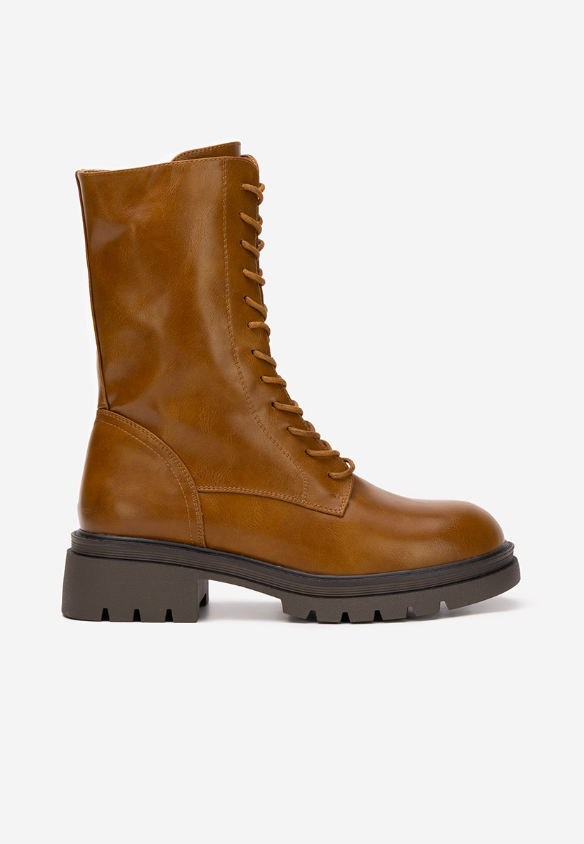 Anfibi alti da donna Olina camel