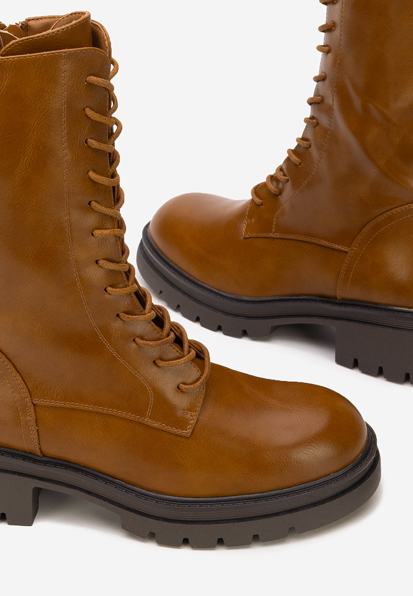 Anfibi alti da donna Olina camel