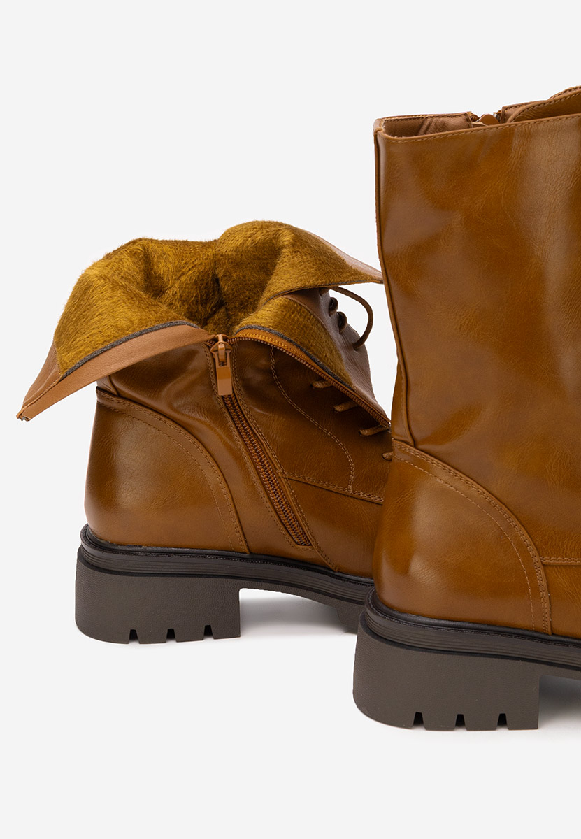 Anfibi alti da donna Olina camel