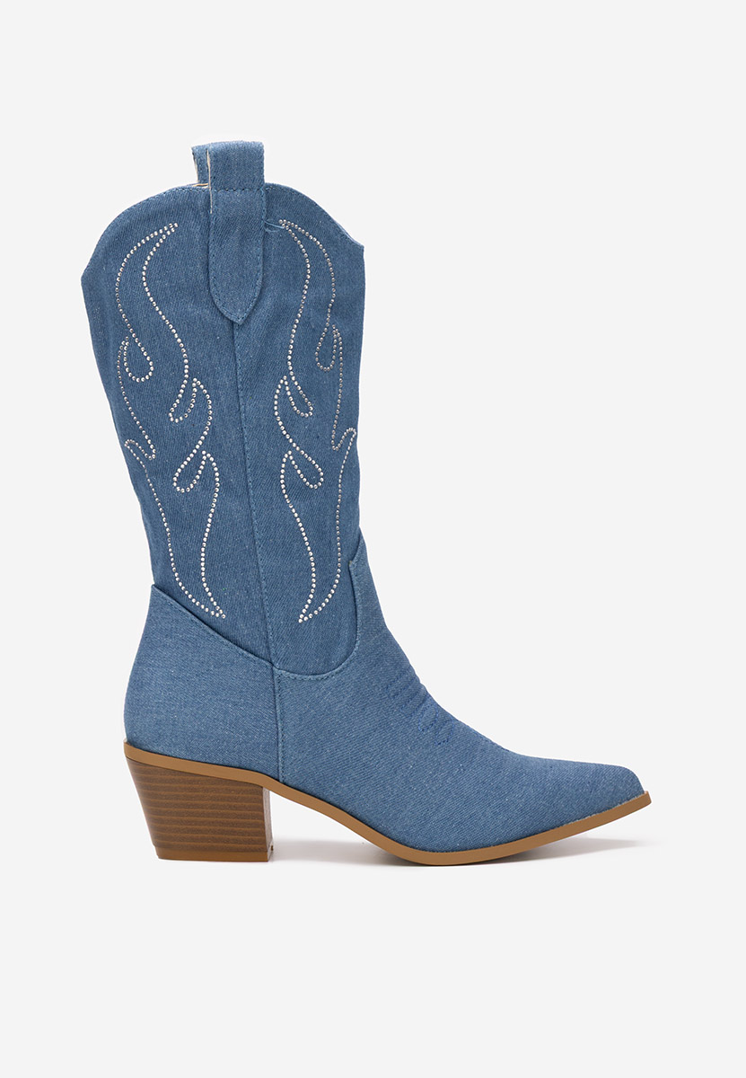 Stivali texani donna Gevina denim