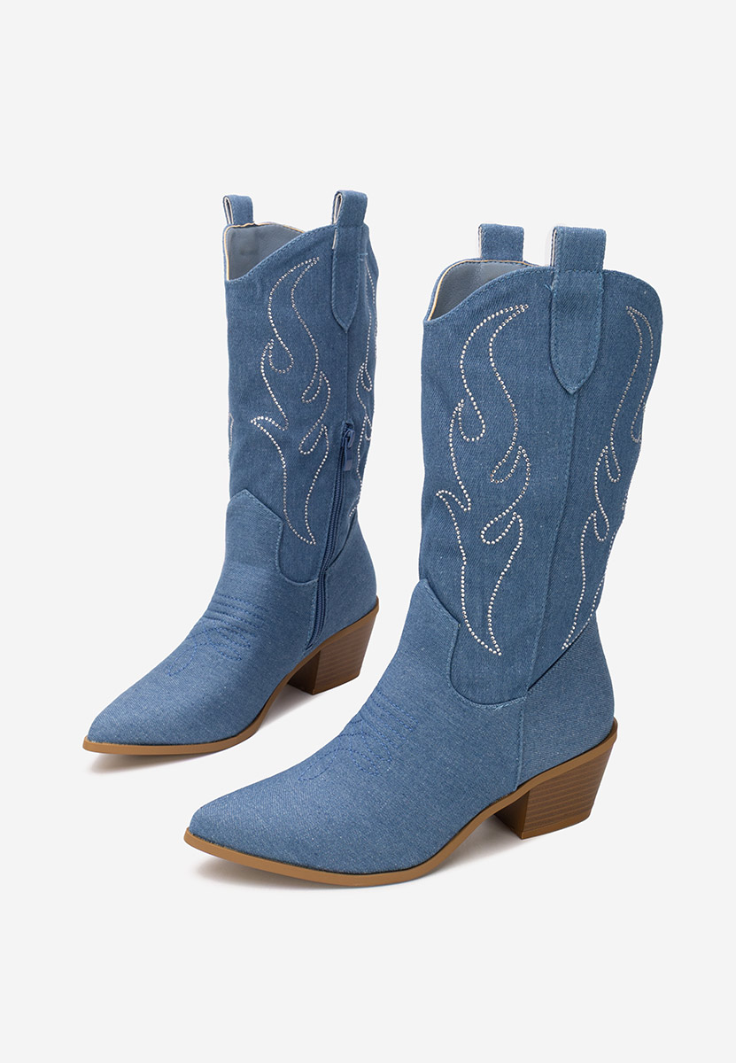 Stivali texani donna Gevina denim