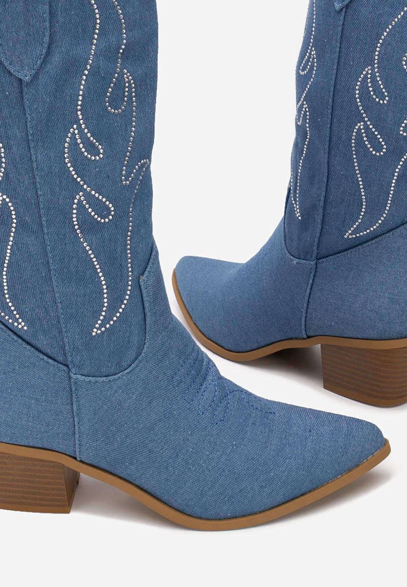 Stivali texani donna Gevina denim