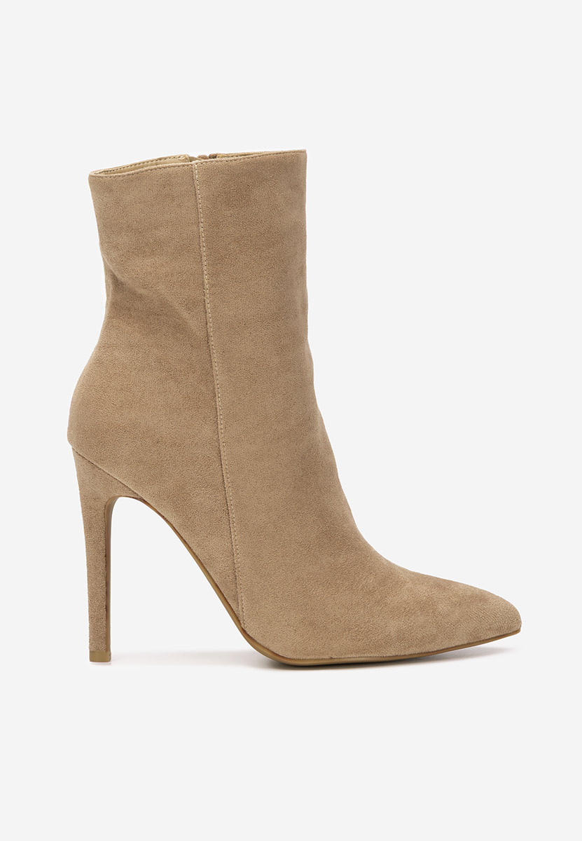 Tronchetti tacco a spillo Cendria cachi