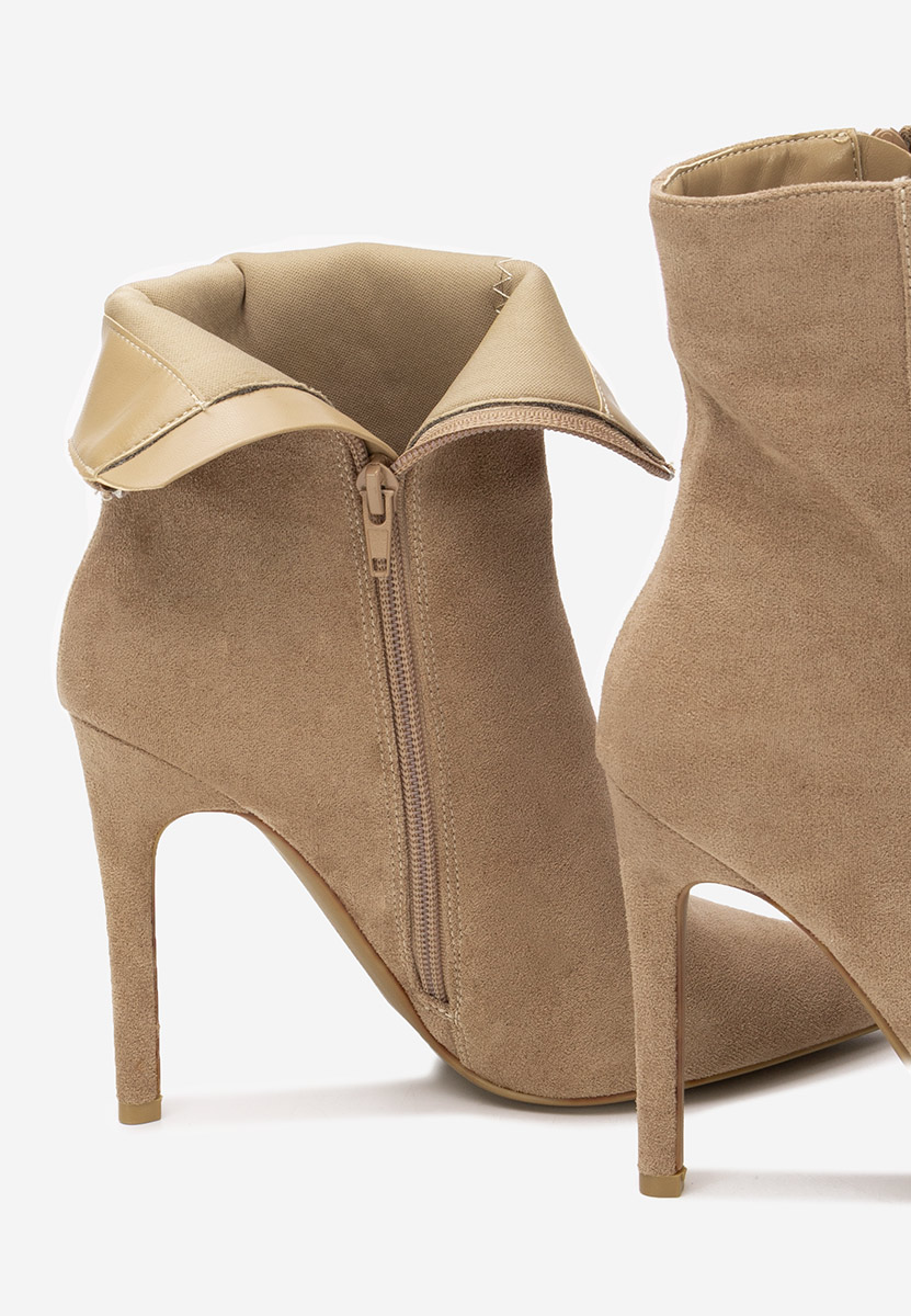 Tronchetti tacco a spillo Cendria cachi