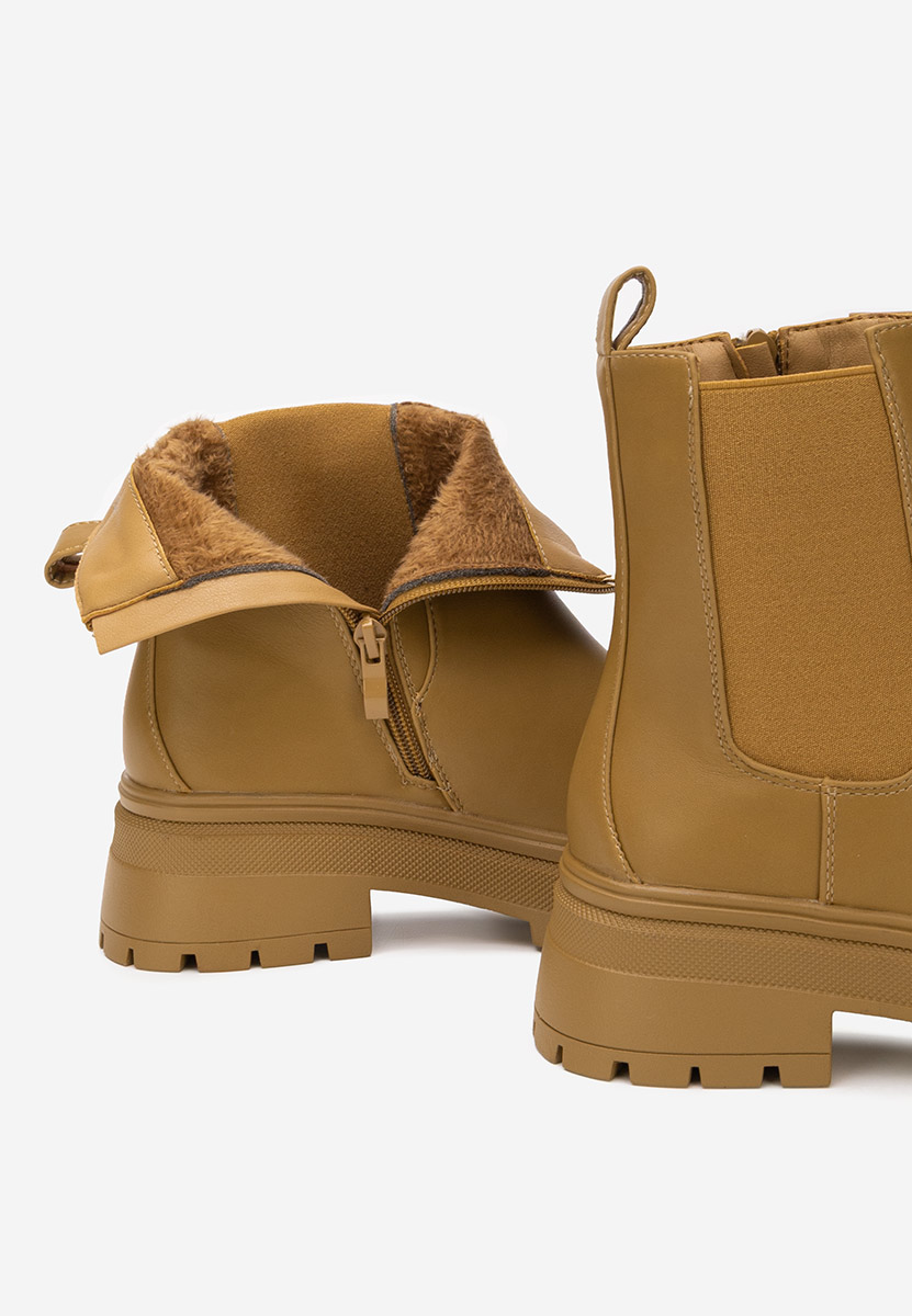 Stivaletto chelsea donna Novria cachi