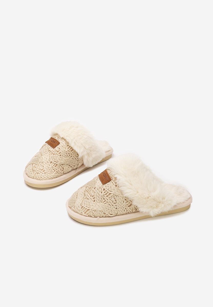 Pantofola donna invernale Ginesa beige