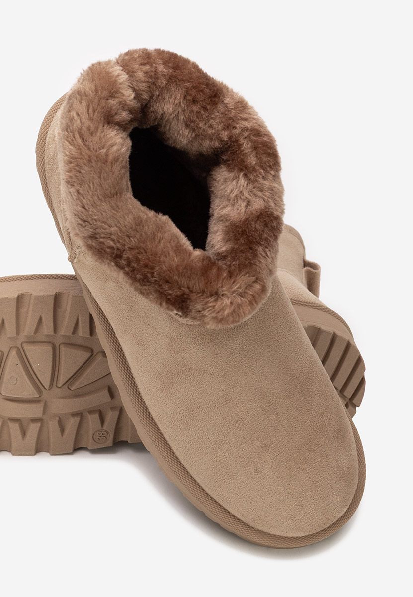 Stivaletti invernali donna Patty cachi