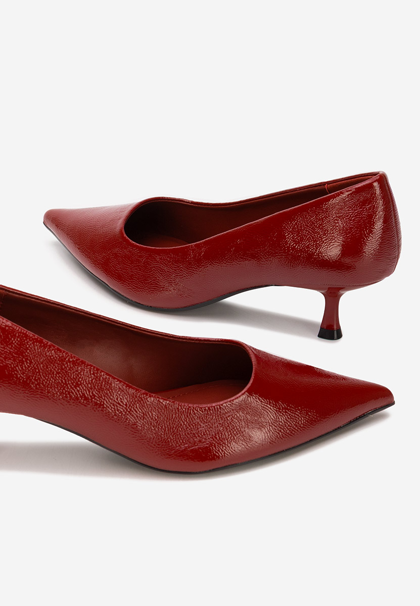 Décolleté tacco basso Dianela granata