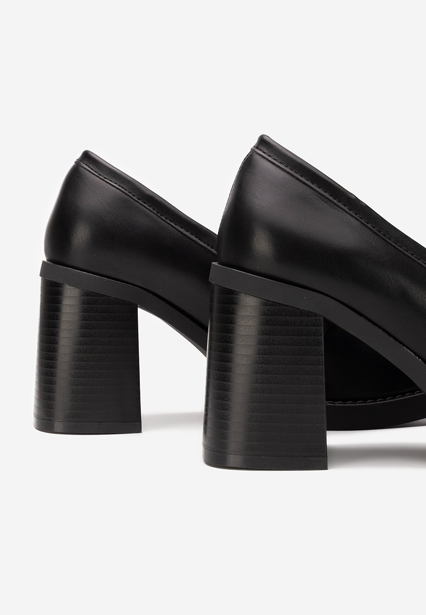 Mocassini con tacco Zienna nero