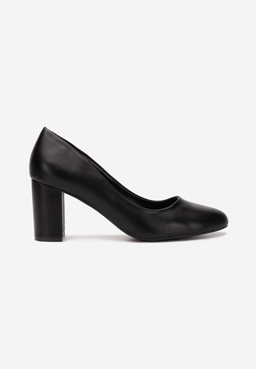 Décolleté tacco largo Jamelia nero