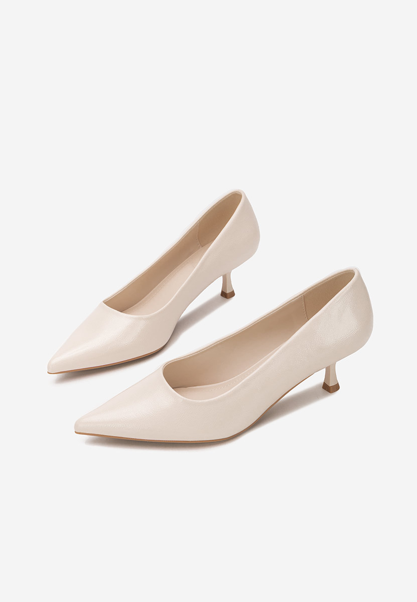 Décolleté tacco basso Dianela beige