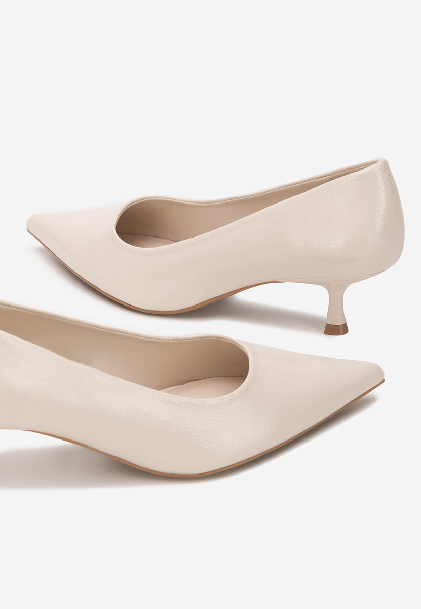 Décolleté tacco basso Dianela beige