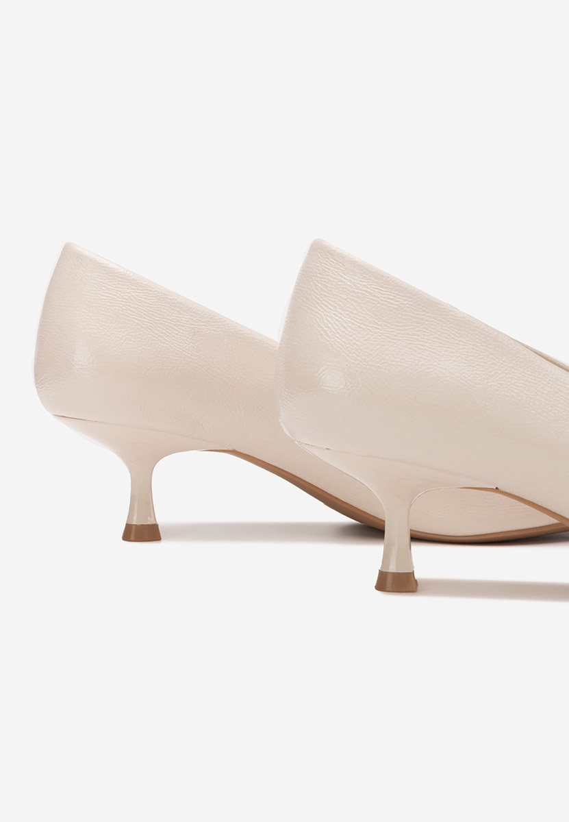 Décolleté tacco basso Dianela beige