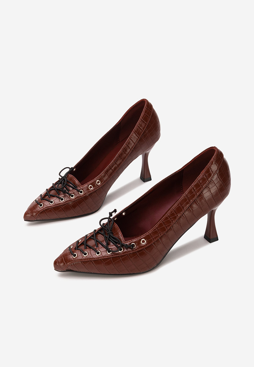 Décolleté tacco a spillo Jasoria granata