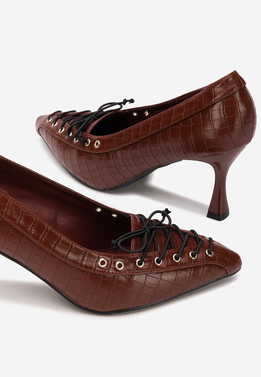 Décolleté tacco a spillo Jasoria granata