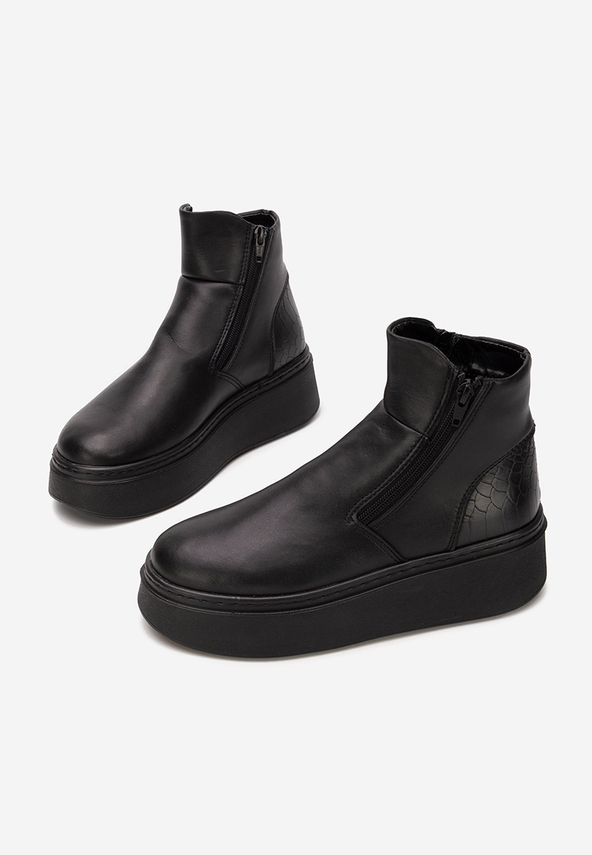 Stivaletti in pelle Andiora V2 nero