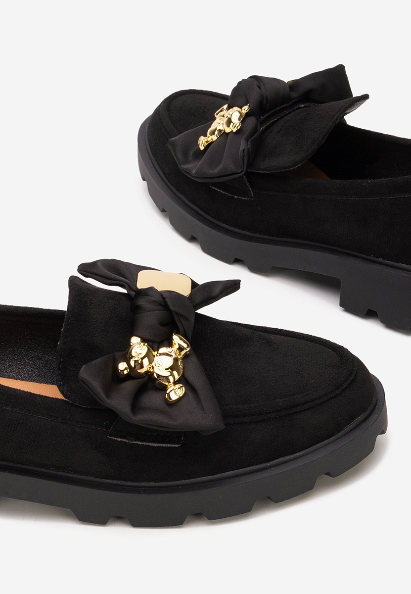 Mocassini con plateau Desana nero