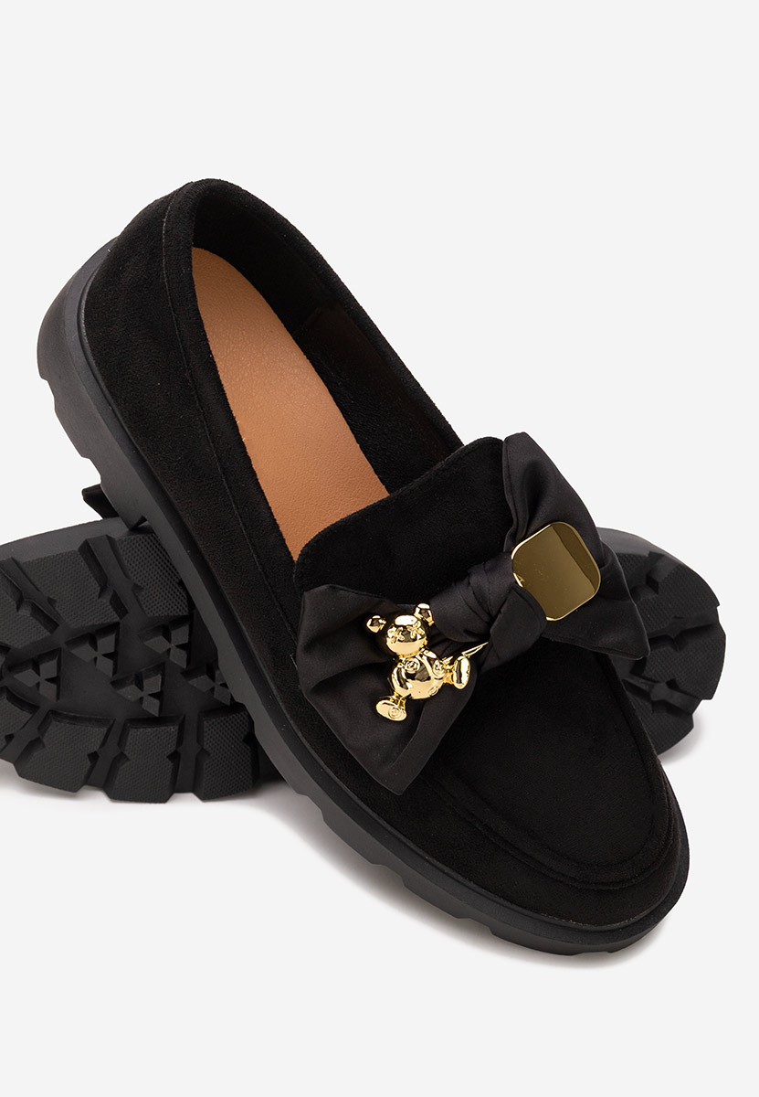 Mocassini con plateau Desana nero