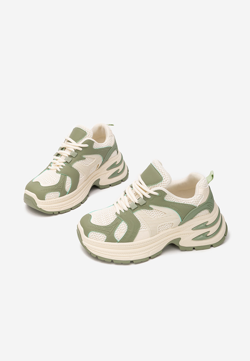 Sneakers con zeppa Alfredia verdi