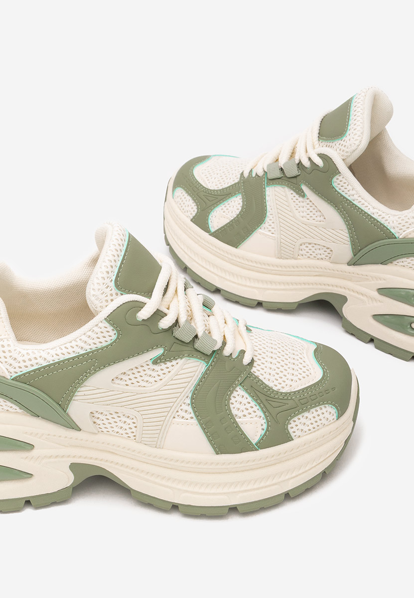 Sneakers con zeppa Alfredia verdi