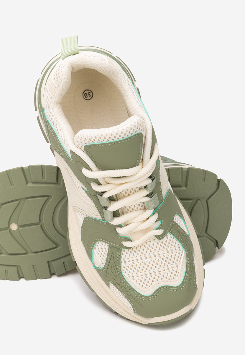 Sneakers con zeppa Alfredia verdi