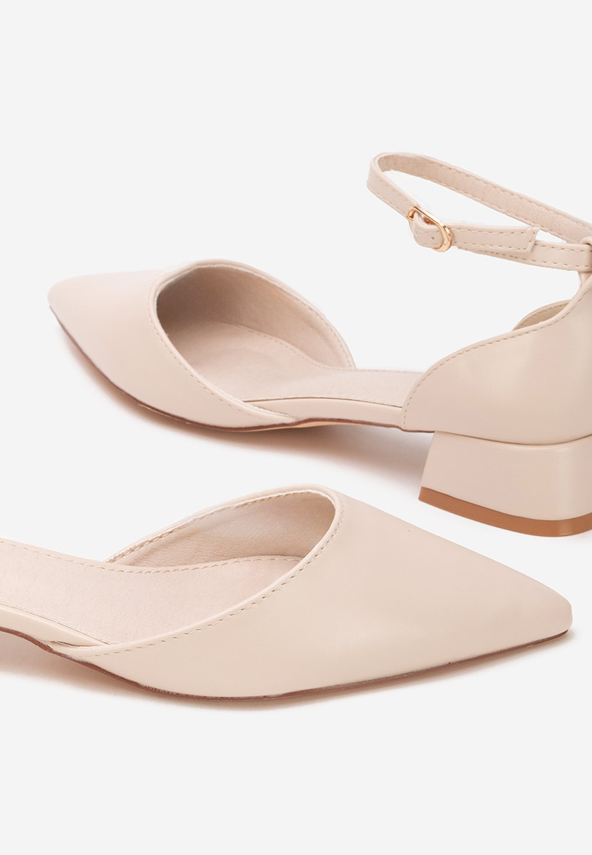 Décolleté tacco largo Rubenia V2 beige