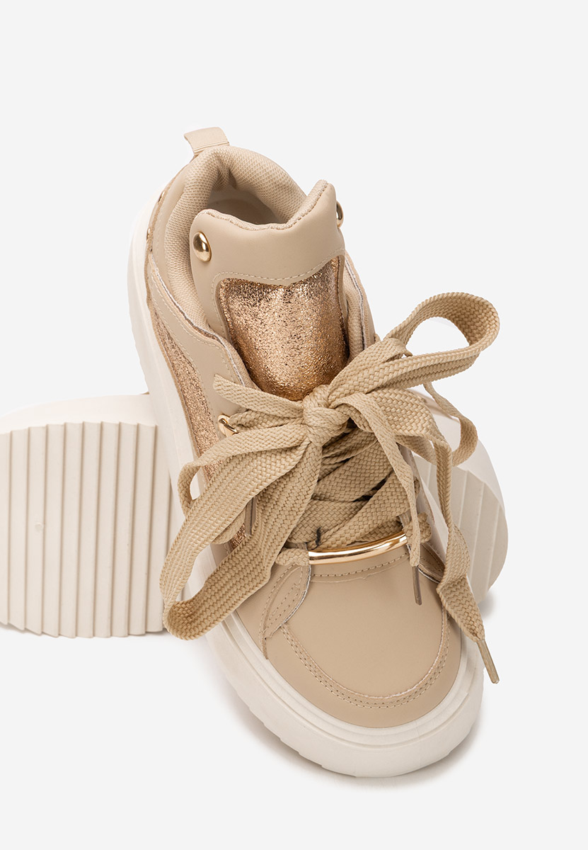 Sneakers con plateau Kefira cachi