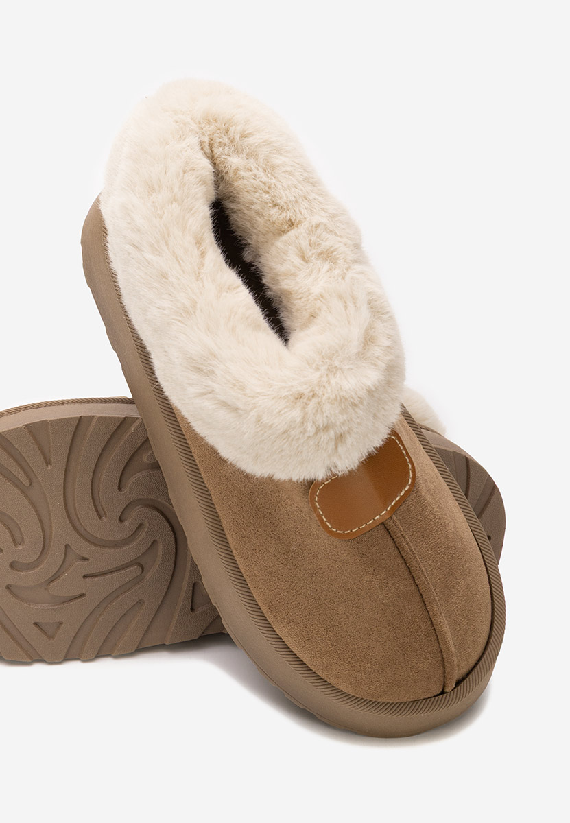 Stivaletti con plateau Elarva marrone