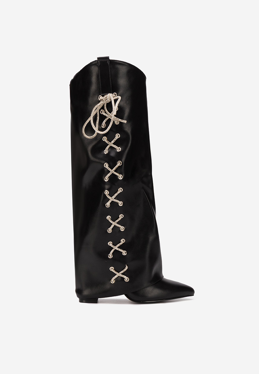 Stivali con tacco Patrisia nero