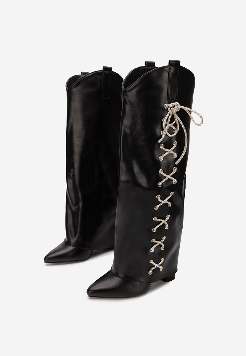 Stivali con tacco Patrisia nero