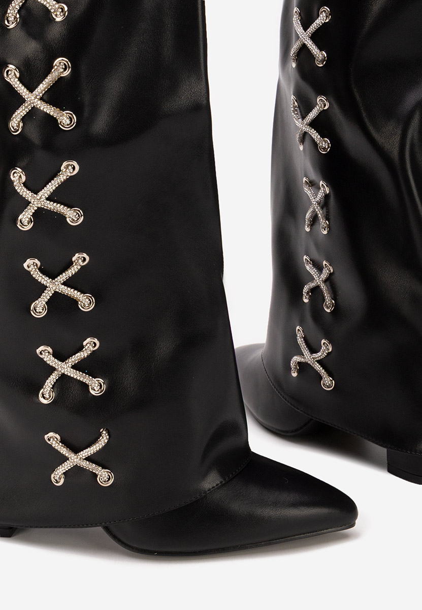 Stivali con tacco Patrisia nero