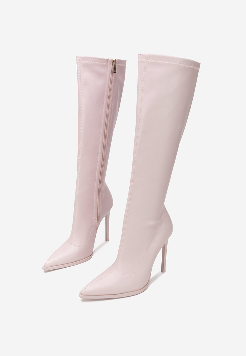 stivali alti con tacco a spillo Larisia viola