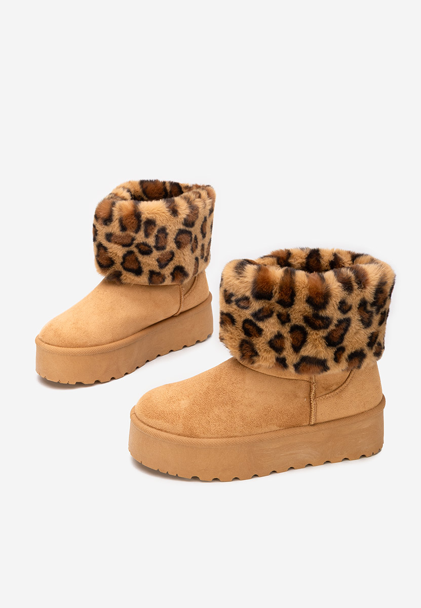 Stivali con piattaforma Samyra camel