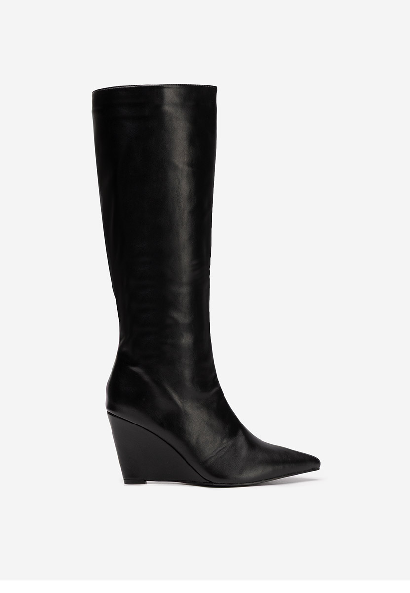 Stivali con zeppa Daryana nero