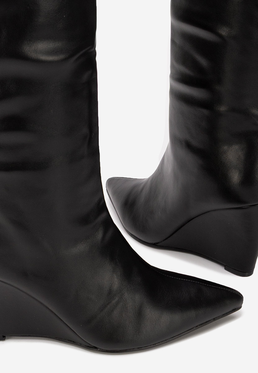 Stivali con zeppa Daryana nero