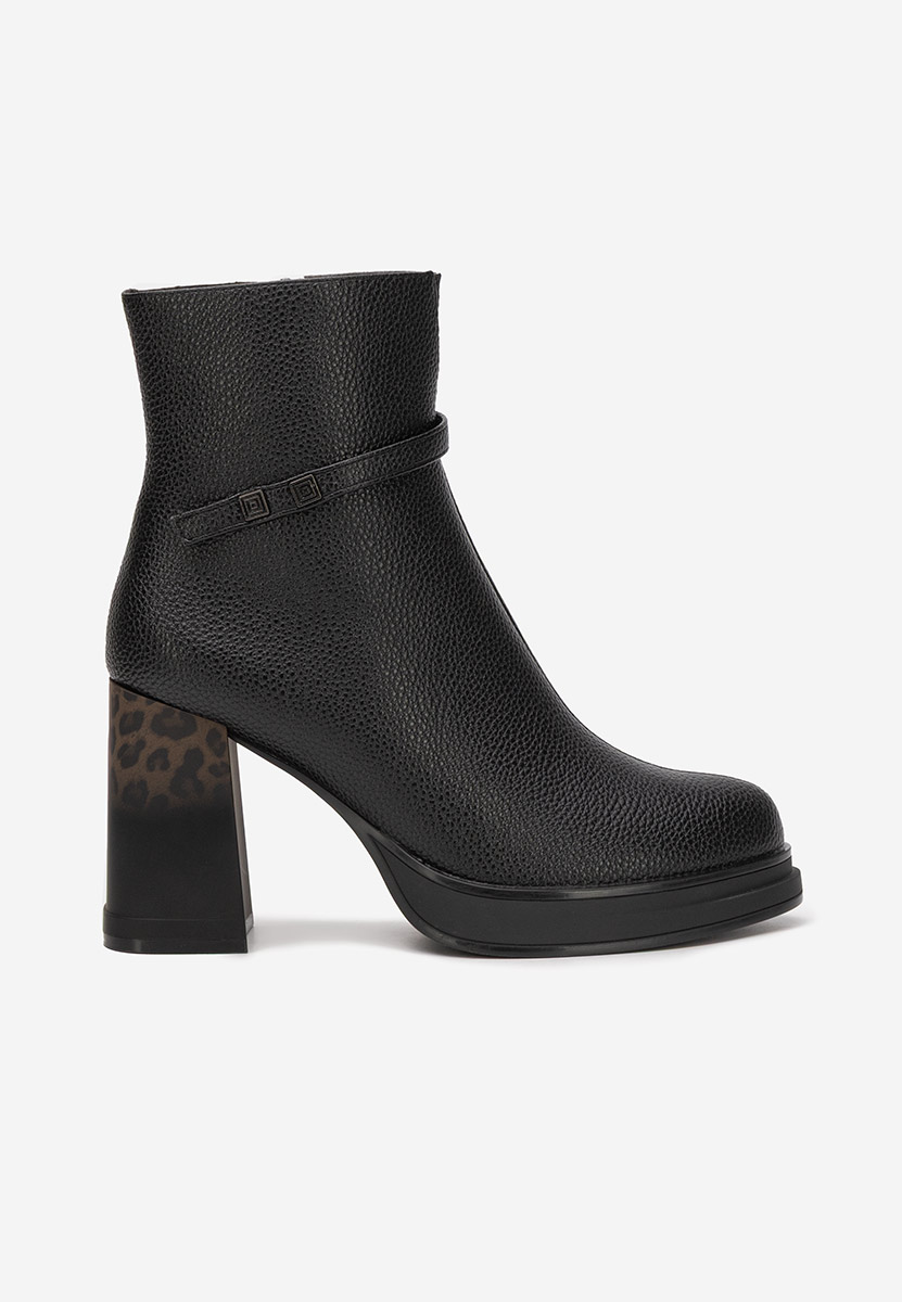 Tronchetti con tacco largo Rannia nero