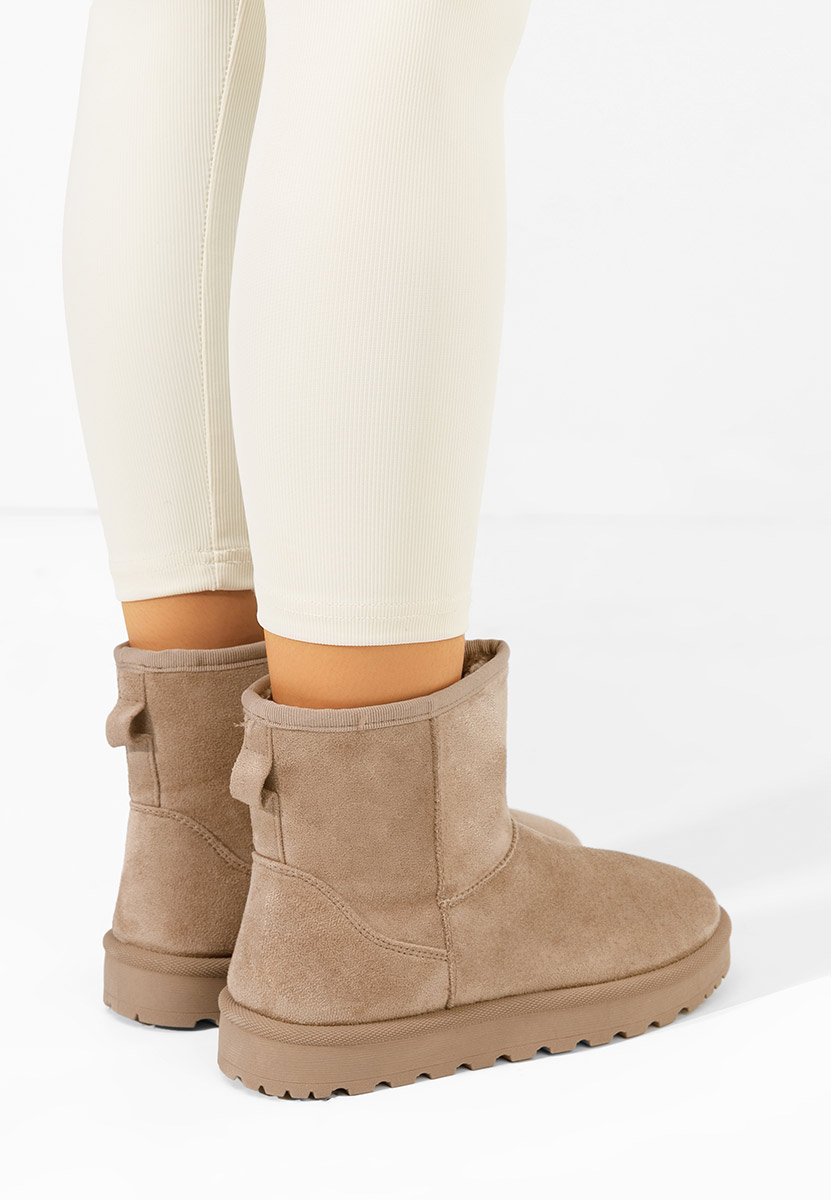 Stivaletti invernali donna Patty cachi