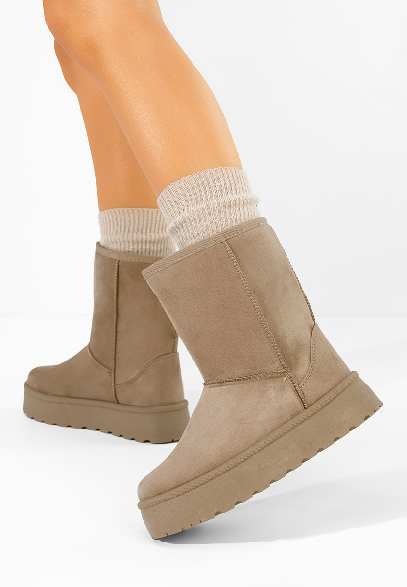 Stivali con piattaforma Luisana cachi