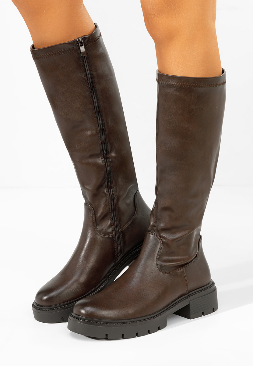 Stivali da donna Nicoua V2 marrone