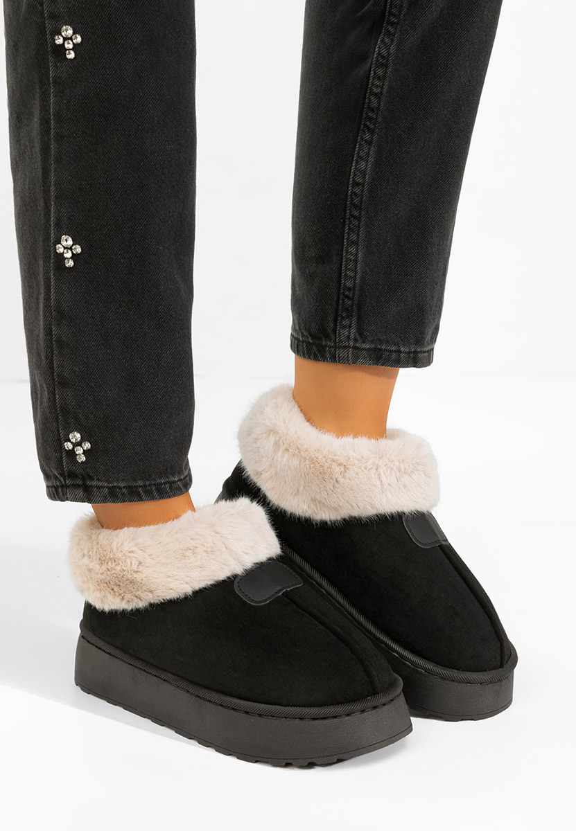 Stivaletti con plateau Elarva nero